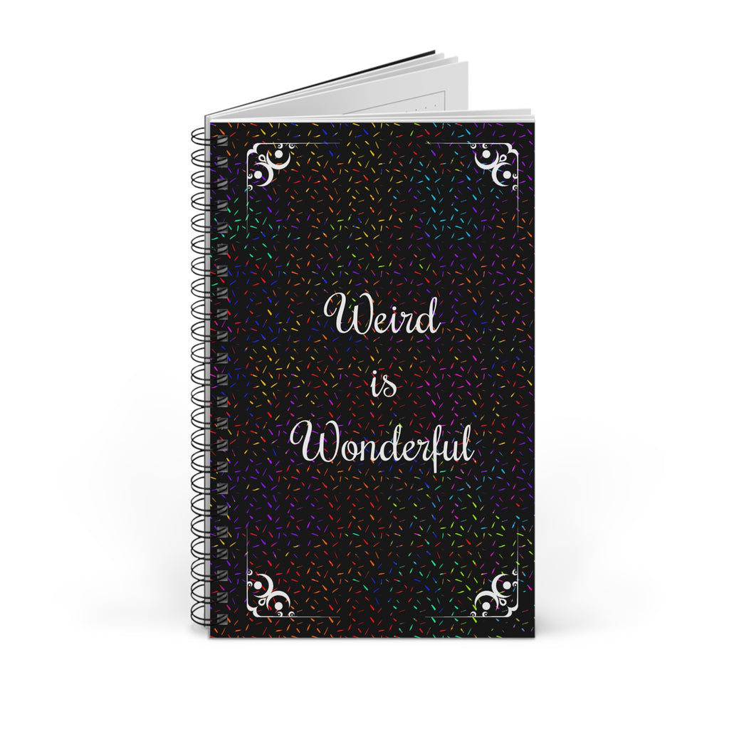 Weird is Wonderful Spiraljournal – Einzigartiges Geschenk für Kreative, Studierende & Außenseiter