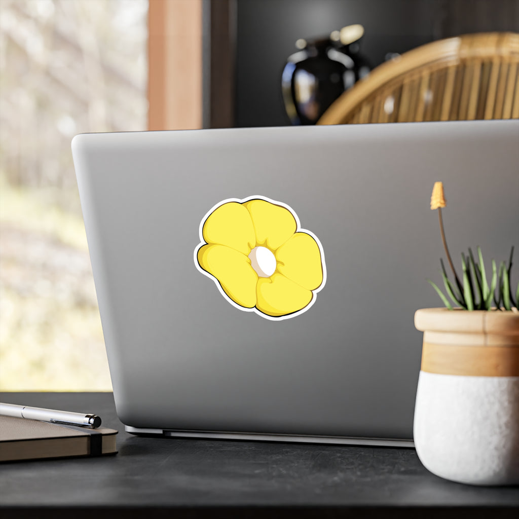 Pastel Farbener Kamillenblüte Sticker | Botanischer Vinyl‑Aufkleber (matt)