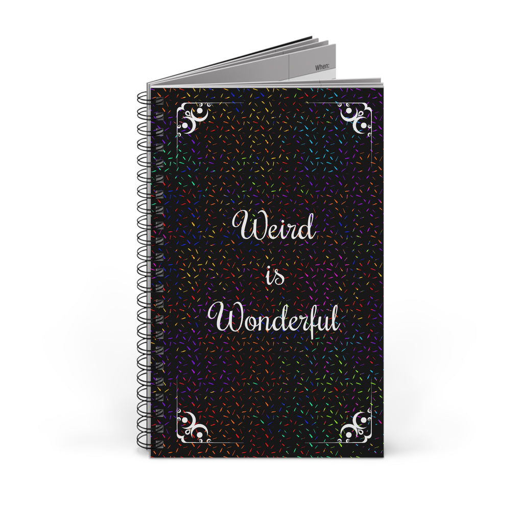 Weird is Wonderful Spiraljournal – Einzigartiges Geschenk für Kreative, Studierende & Außenseiter
