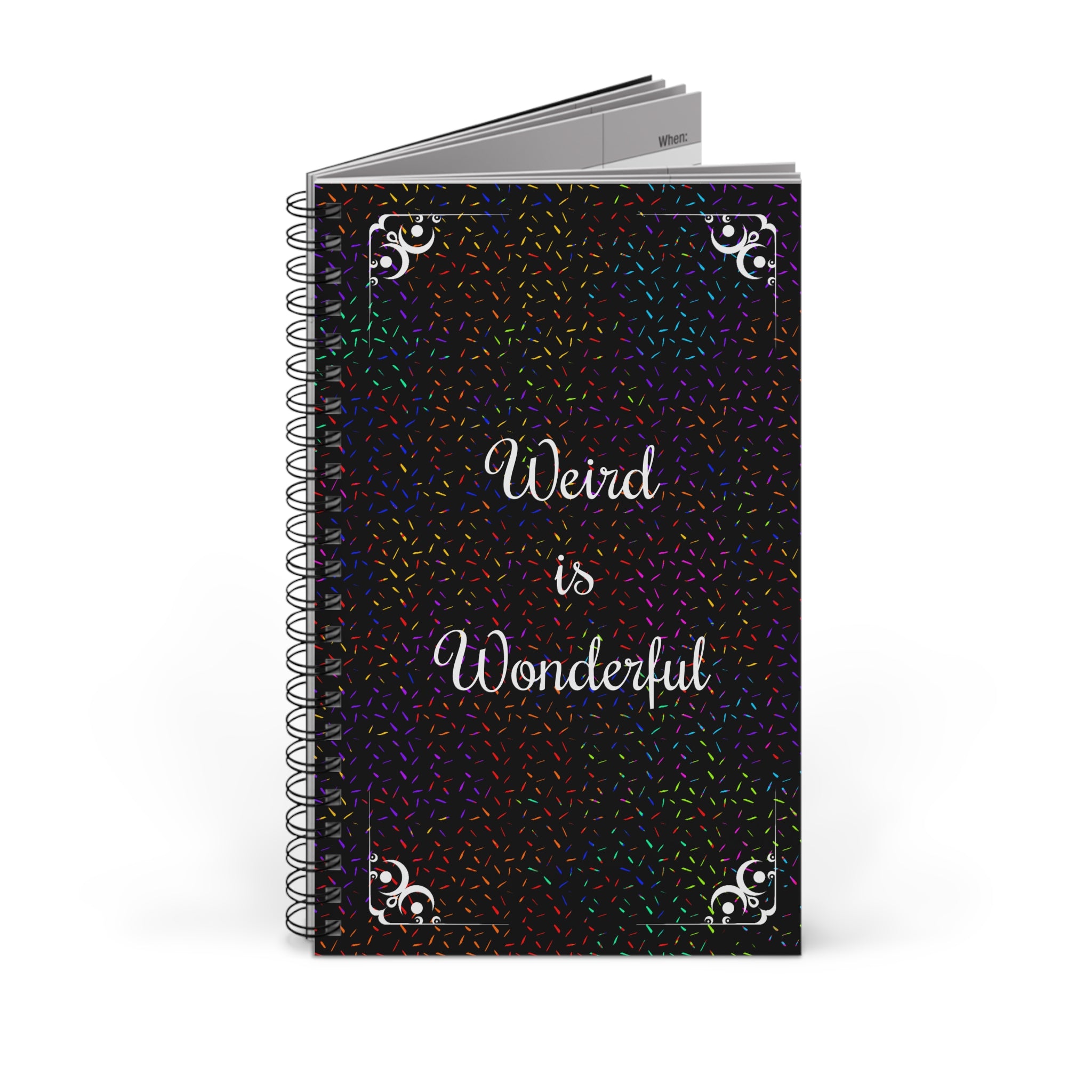 Weird is Wonderful Spiraljournal – Einzigartiges Geschenk für Kreative, Studierende & Außenseiter