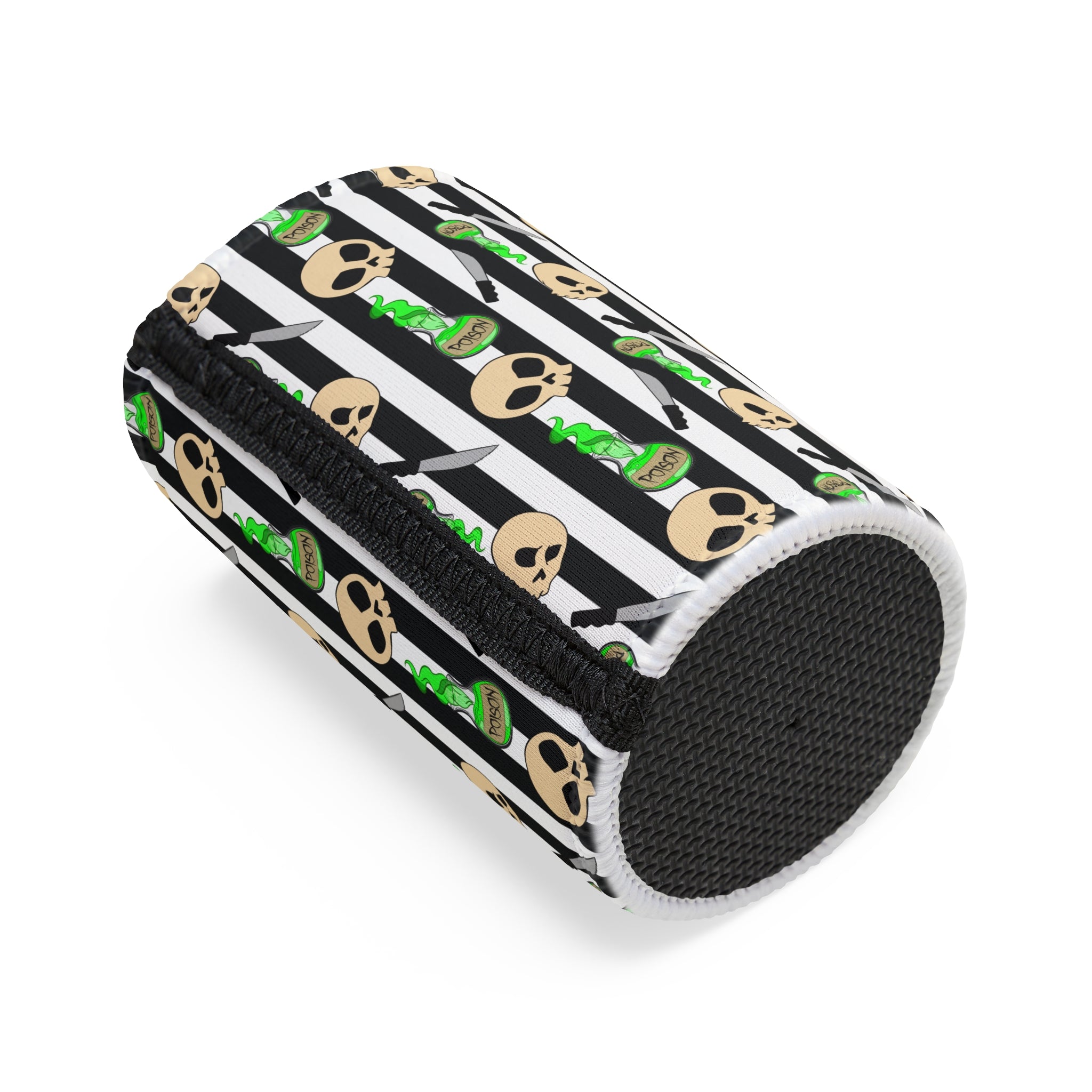 „Skull & Poison Stubby Kühler – Gotischer Dosenkühler für Partys, Grillabende & Halloween“