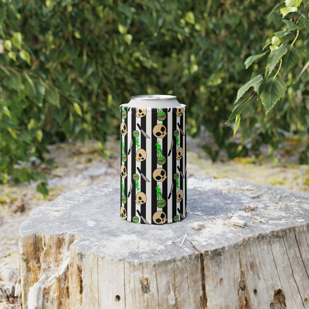 „Skull & Poison Stubby Kühler – Gotischer Dosenkühler für Partys, Grillabende & Halloween“