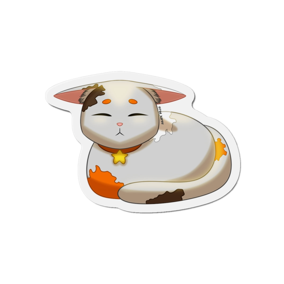 Adorable Cat Die-Cut Magnet | Cute Kitten Decor | Fridge Magnet | Pet Lover Gift | Cat Lover's Home Decor, Playful Kitchen Accent, Feline