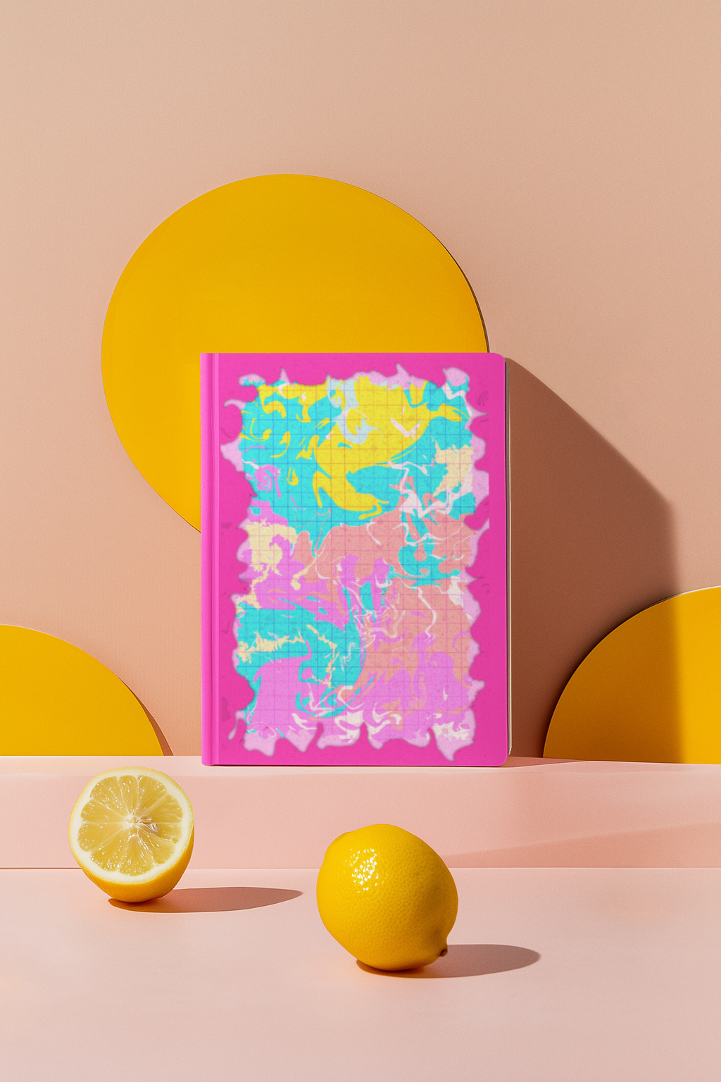 Buntes Abstraktes Hardcover Journal – Leinwand für freie Gedanken