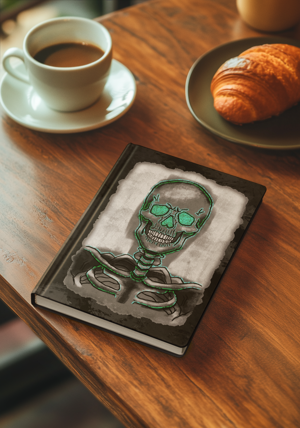 Gothisches Skelett Hardcover Journal – Ein stiller Begleiter für dunkle Gedanken