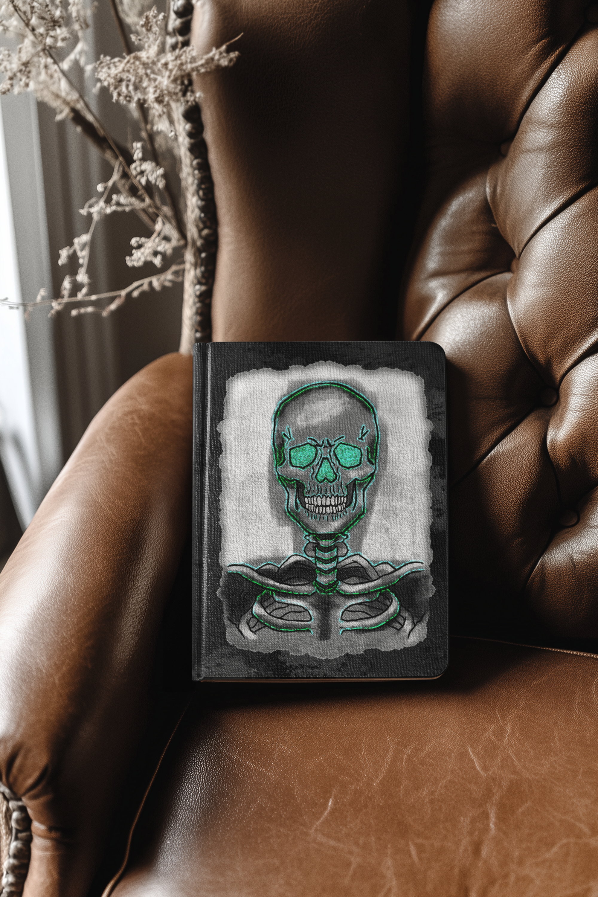 Gothisches Skelett Hardcover Journal – Ein stiller Begleiter für dunkle Gedanken