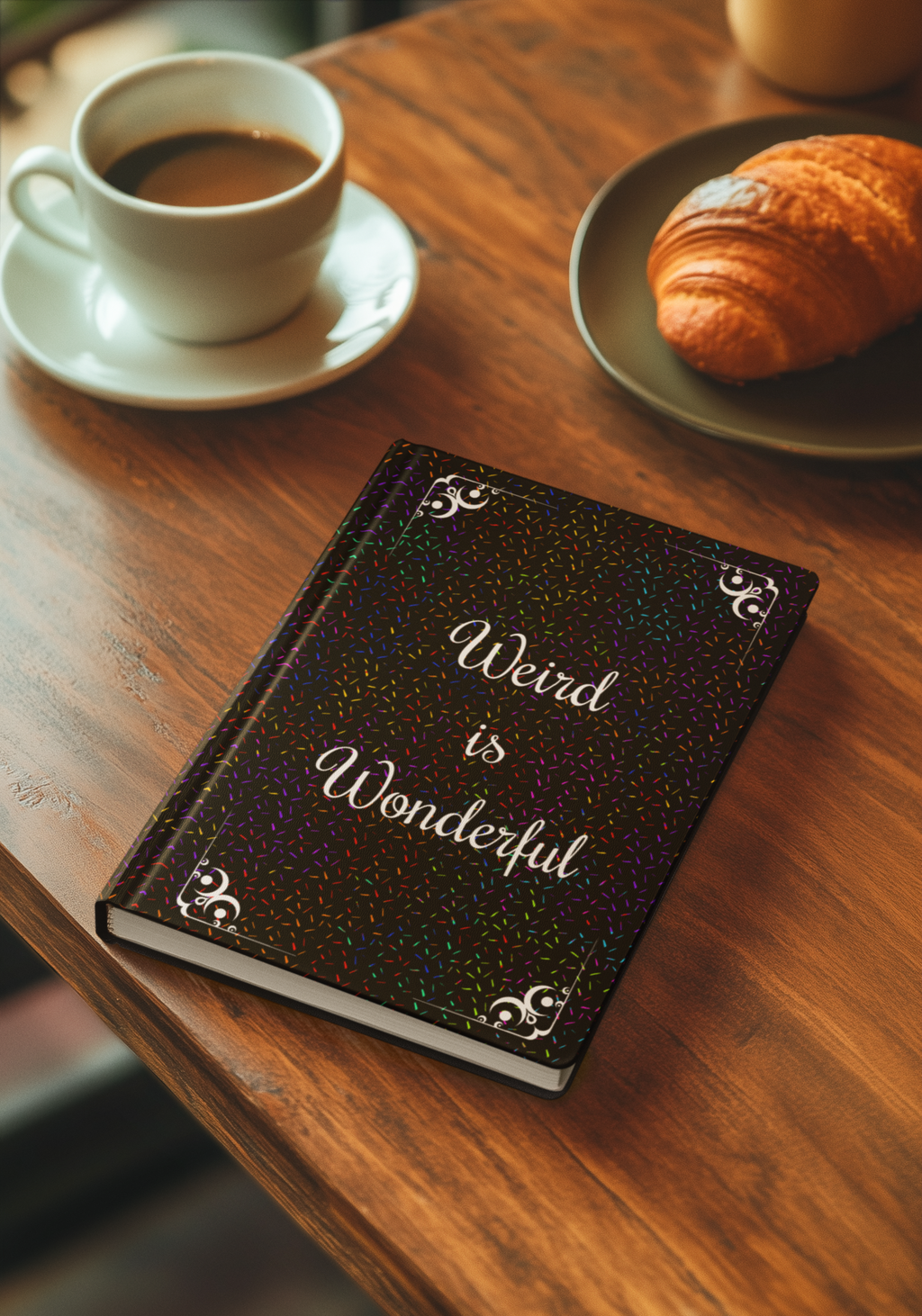Weird Is Wonderful Hardcover Journal – Raum für unkonventionelle Gedanken