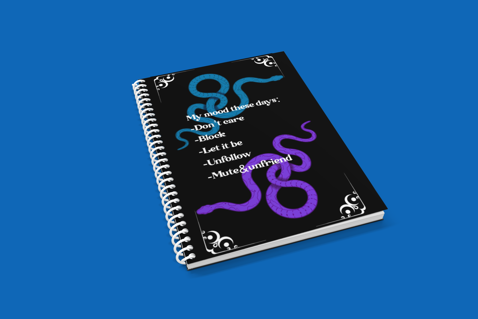 Schlangen Spiral-Mood-Journal – Raum für emotionale Zyklen