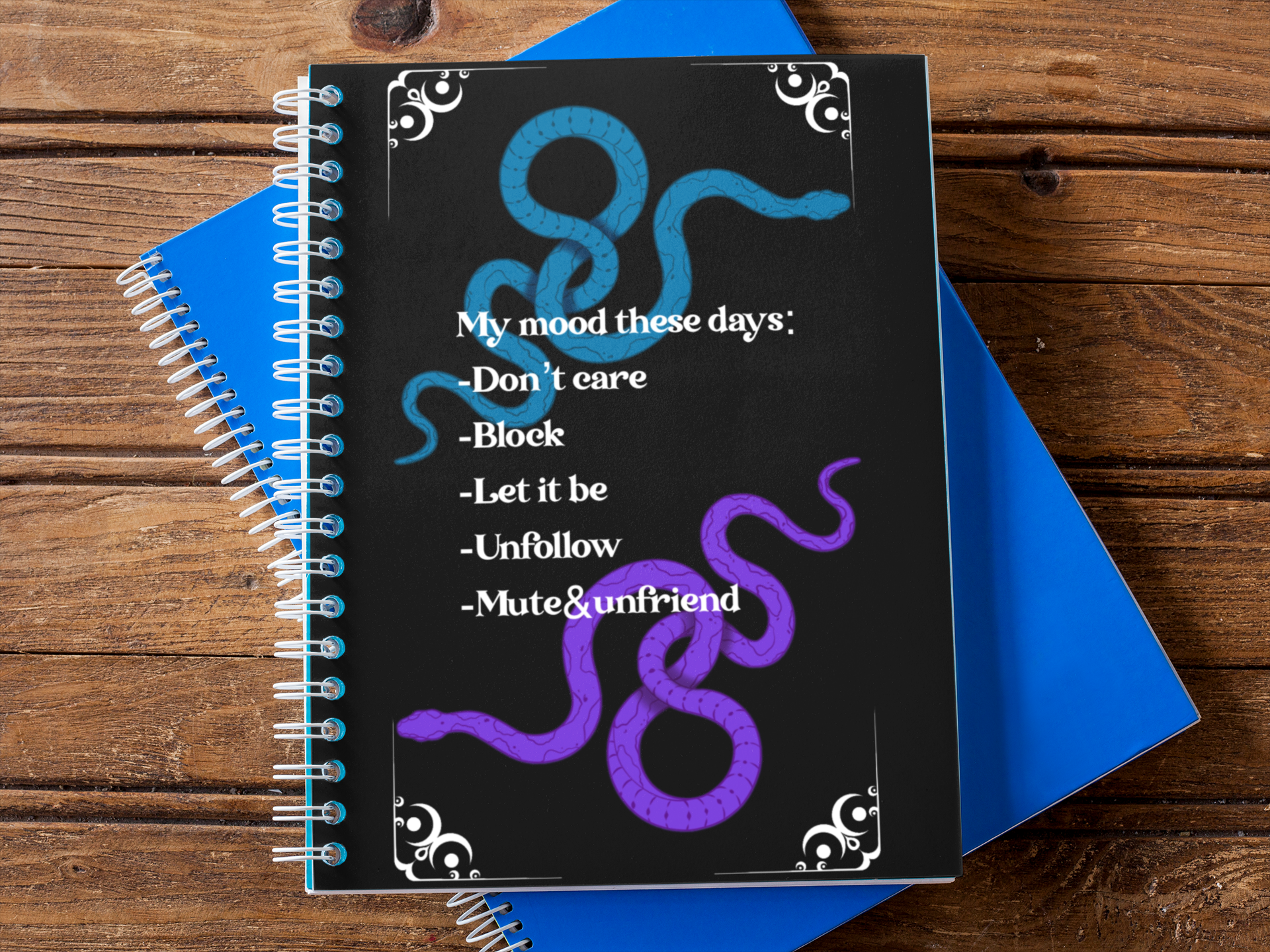 Schlangen Spiral-Mood-Journal – Raum für emotionale Zyklen