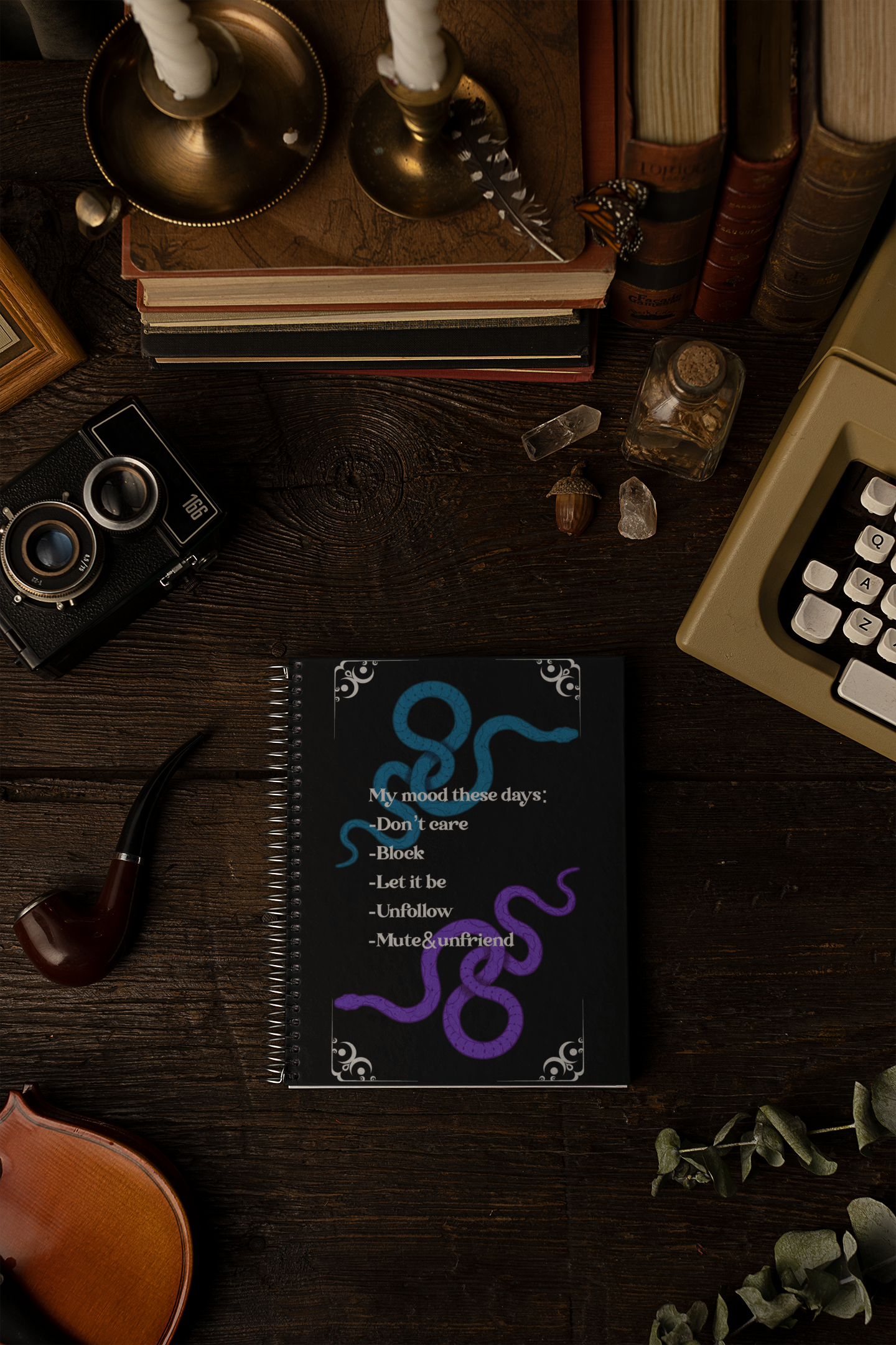 Schlangen Spiral-Mood-Journal – Raum für emotionale Zyklen