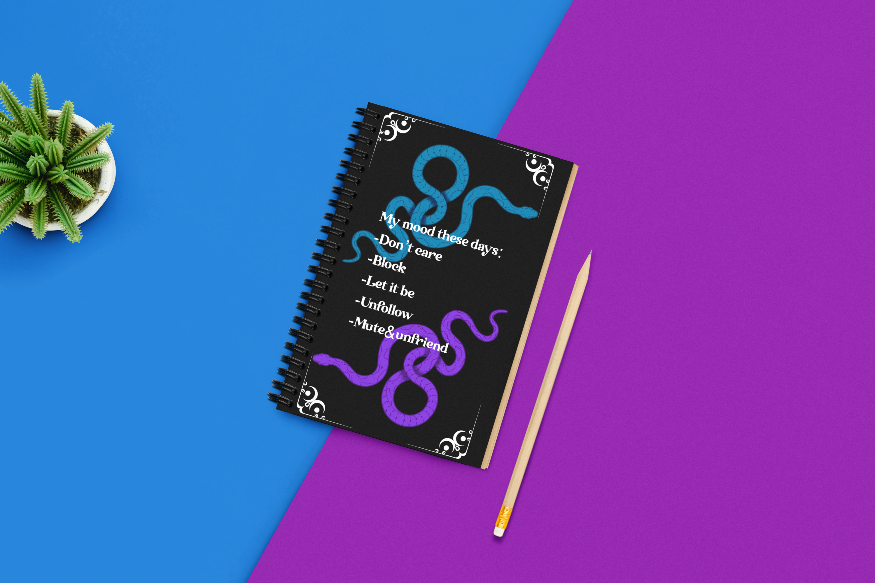 Schlangen Spiral-Mood-Journal – Raum für emotionale Zyklen