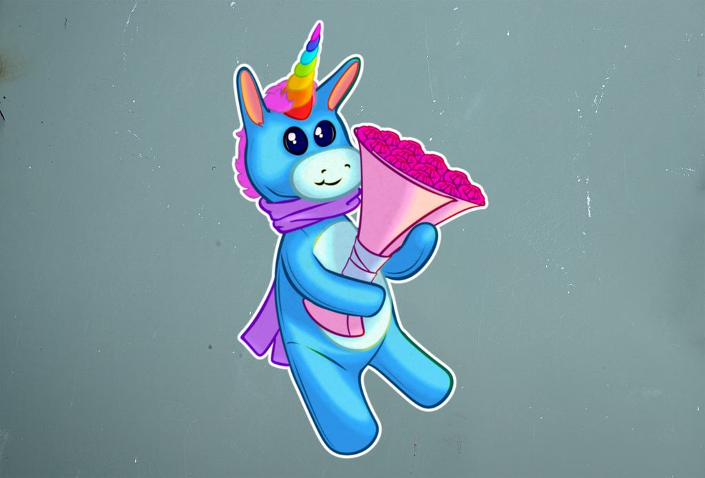 US-Version Einhorn-Aufkleber-Set – Regenbogen, Blumen & Magische Planer-Sticker