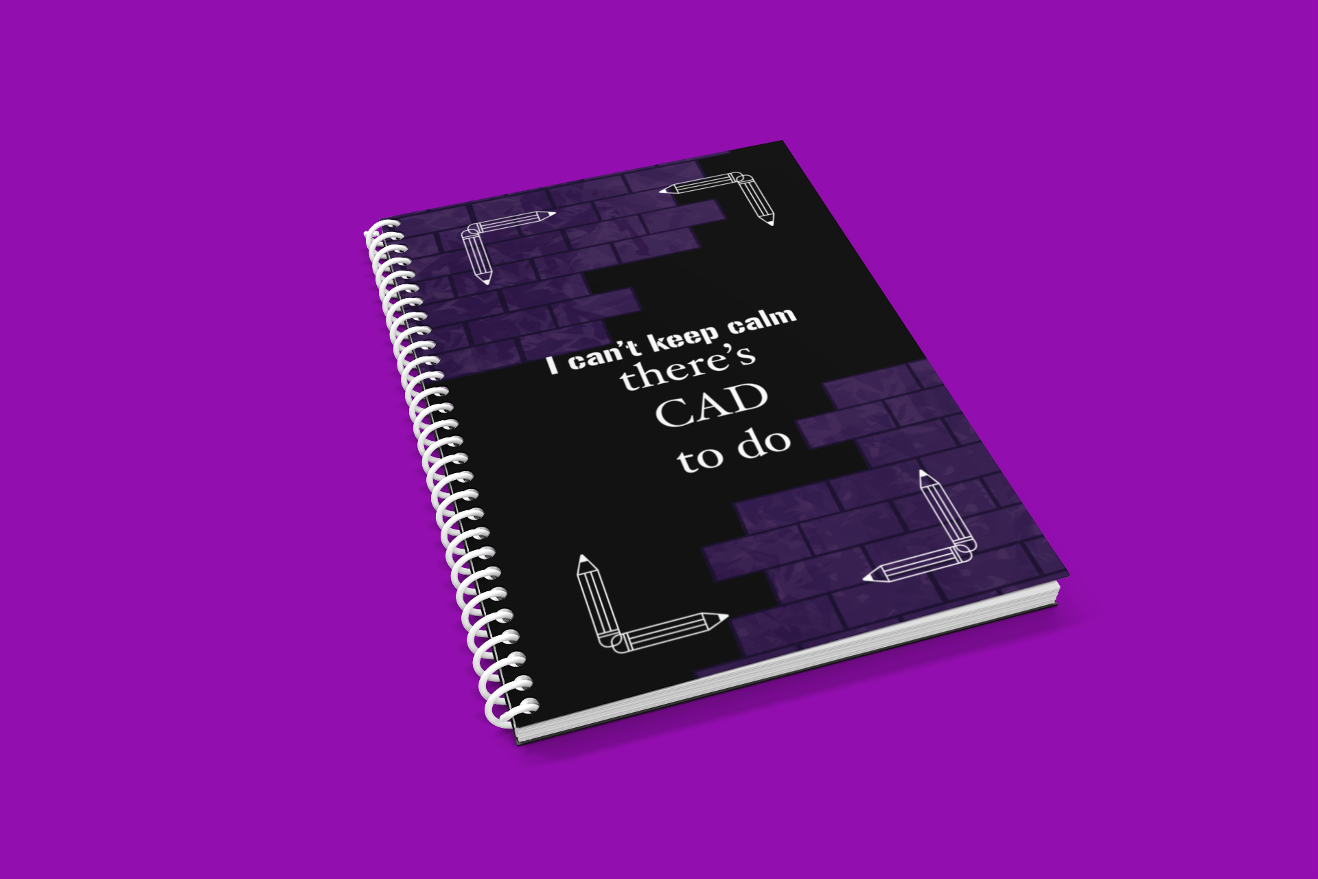 Spiraljournal für CAD-Kreative – Motivationsnotizbuch für Designer & Studierende