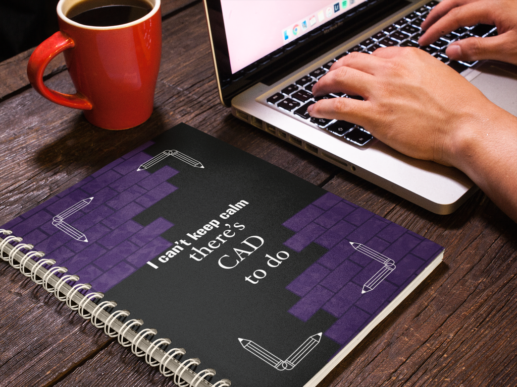 Spiraljournal für CAD-Kreative – Motivationsnotizbuch für Designer & Studierende