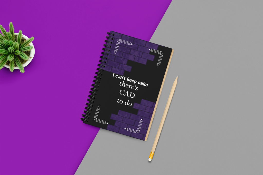 Spiraljournal für CAD-Kreative – Motivationsnotizbuch für Designer & Studierende