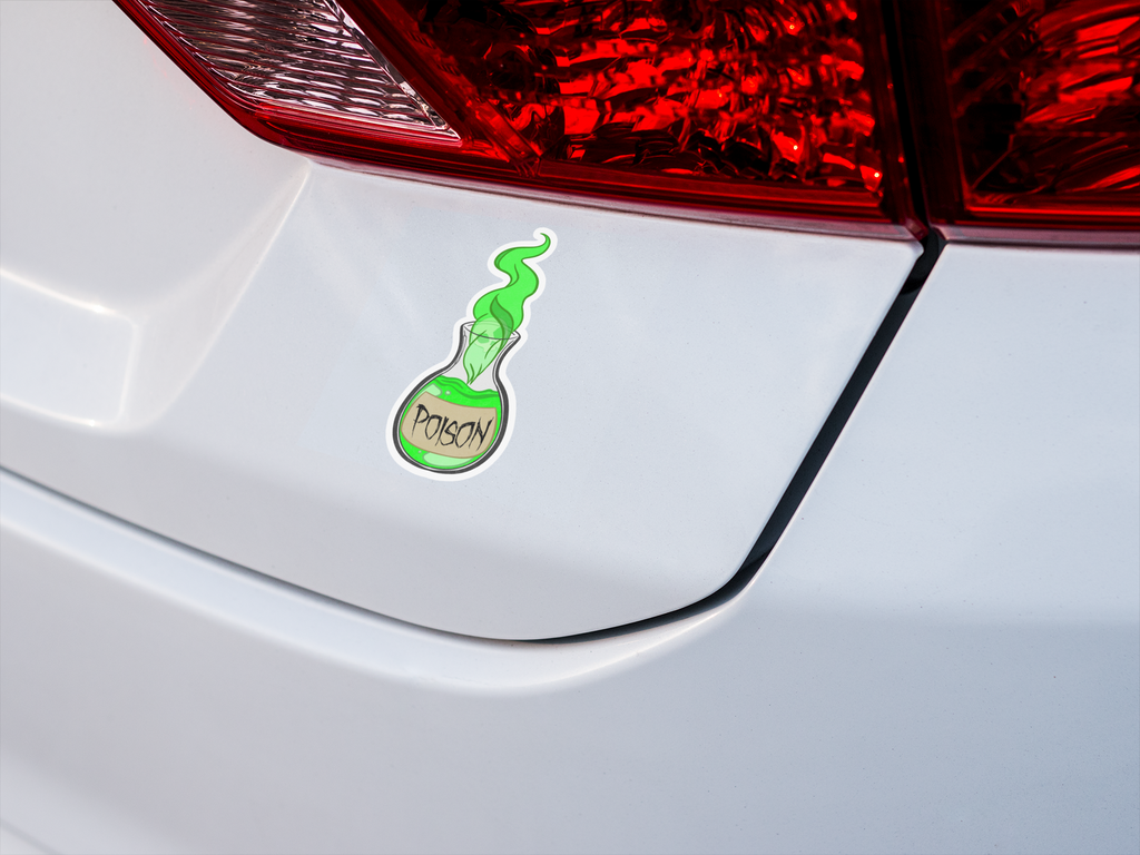 „Grüne Giftflaschen-Aufkleber – Fantasy Vinyl-Sticker für DnD, Nerds & Gamer (Wasserfest)”