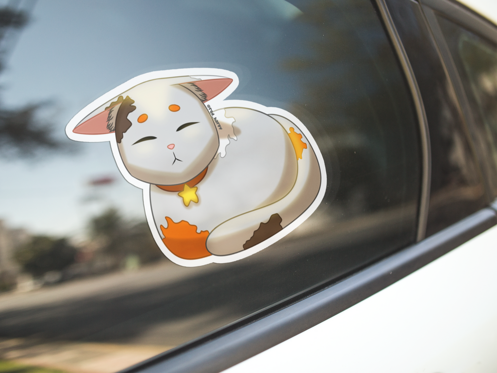 Süße Kiss-Cut Calico Kitty VInyl-Sticker