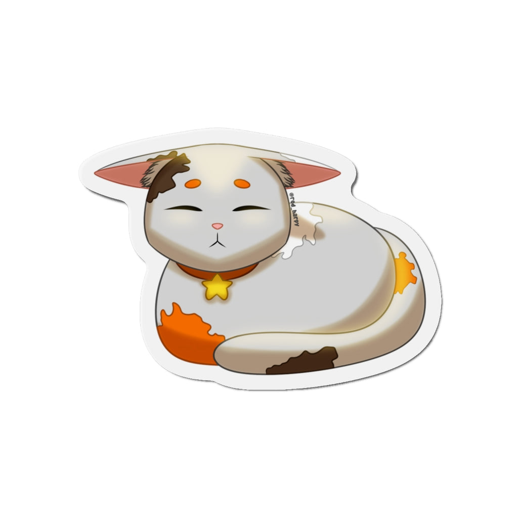 Adorable Cat Die-Cut Magnet | Cute Kitten Decor | Fridge Magnet | Pet Lover Gift | Cat Lover's Home Decor, Playful Kitchen Accent, Feline