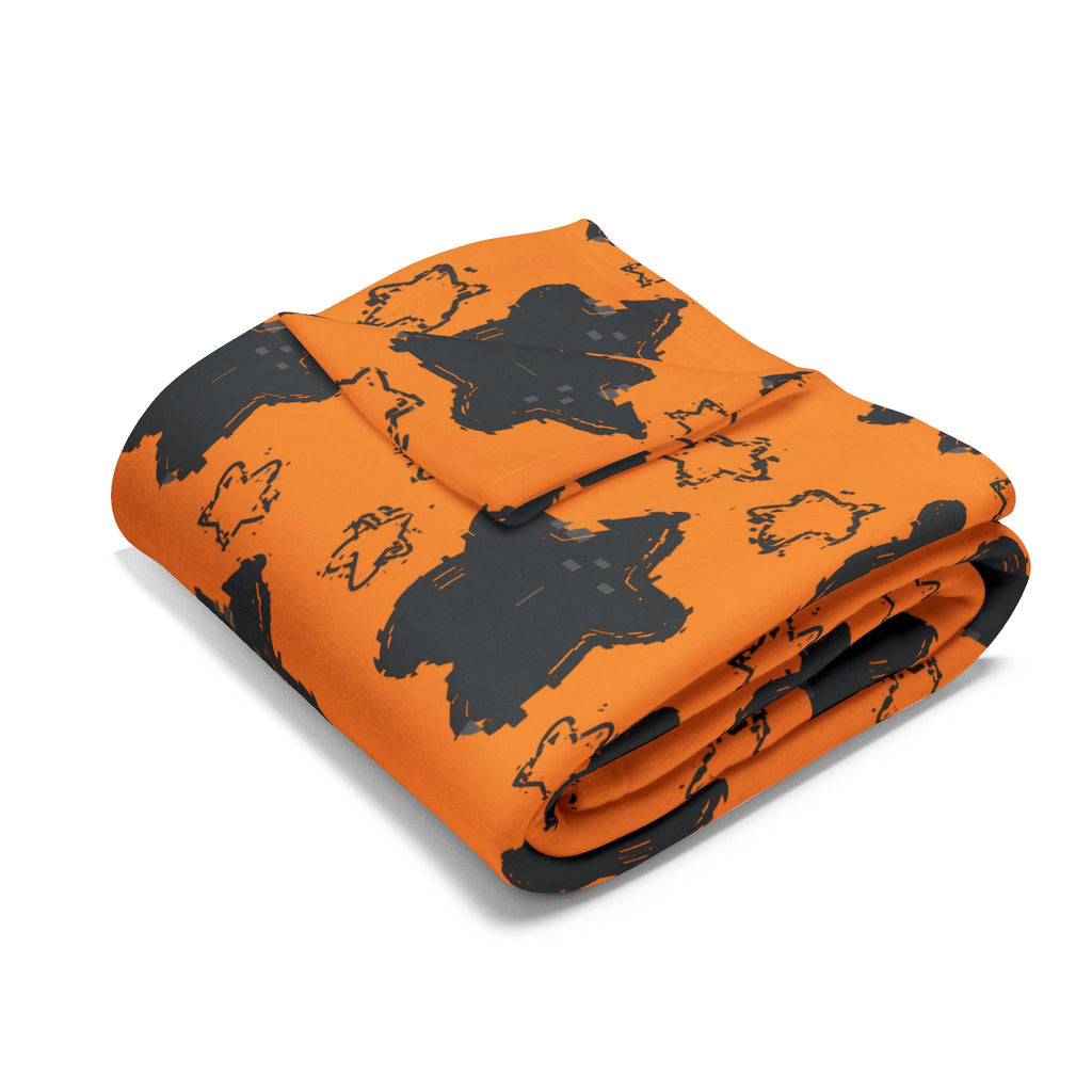 Sternenmuster Plüschdecke – Himmlische Wohndecke für ruhige Abende