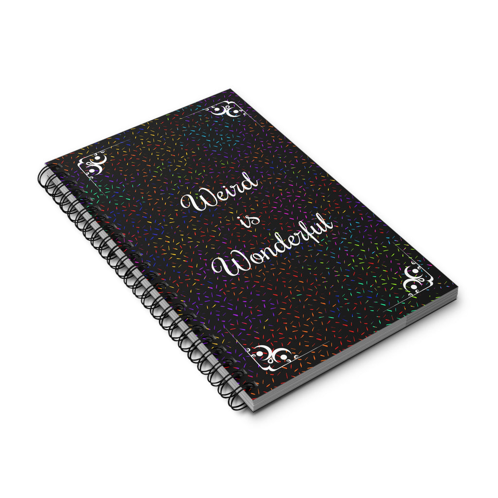 Weird is Wonderful Spiraljournal – Einzigartiges Geschenk für Kreative, Studierende & Außenseiter