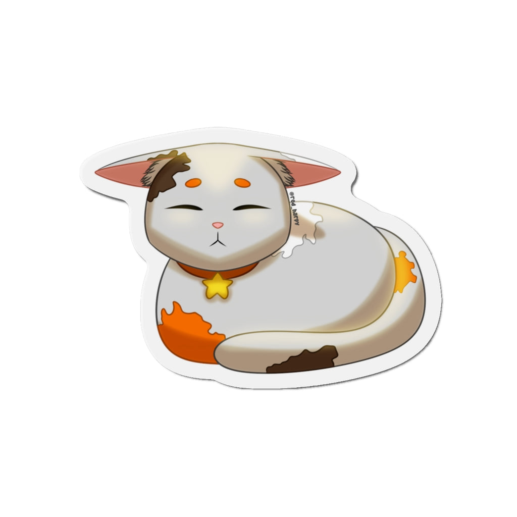 Adorable Cat Die-Cut Magnet | Cute Kitten Decor | Fridge Magnet | Pet Lover Gift | Cat Lover's Home Decor, Playful Kitchen Accent, Feline