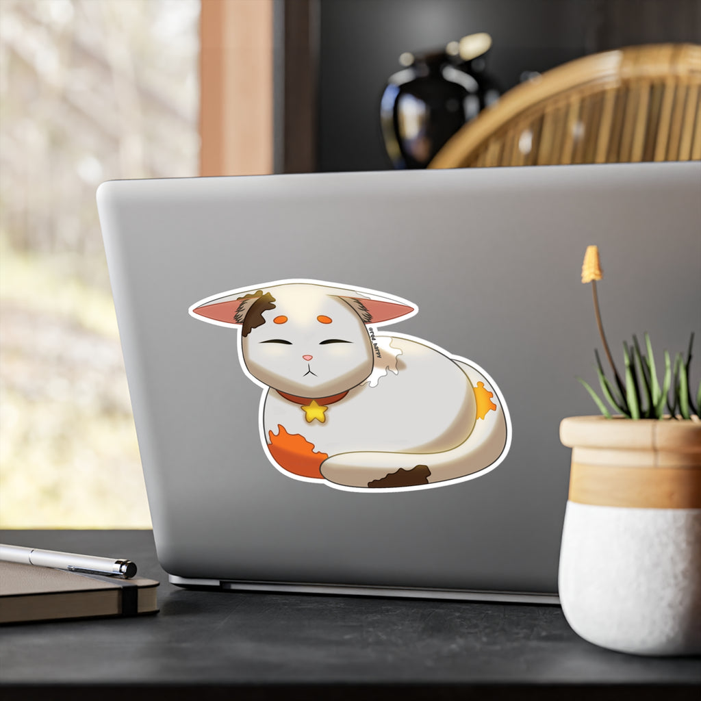 Süße Kiss-Cut Calico Kitty VInyl-Sticker