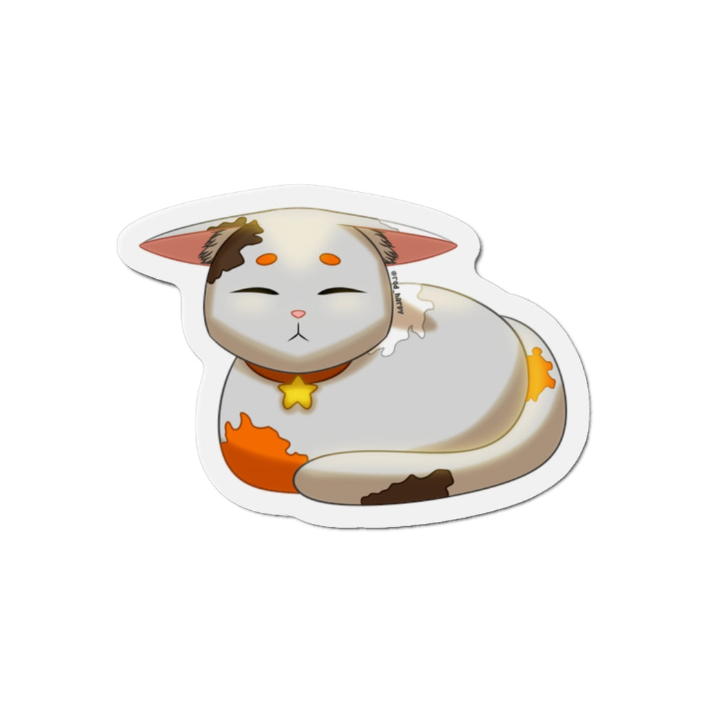 Adorable Cat Die-Cut Magnet | Cute Kitten Decor | Fridge Magnet | Pet Lover Gift | Cat Lover's Home Decor, Playful Kitchen Accent, Feline