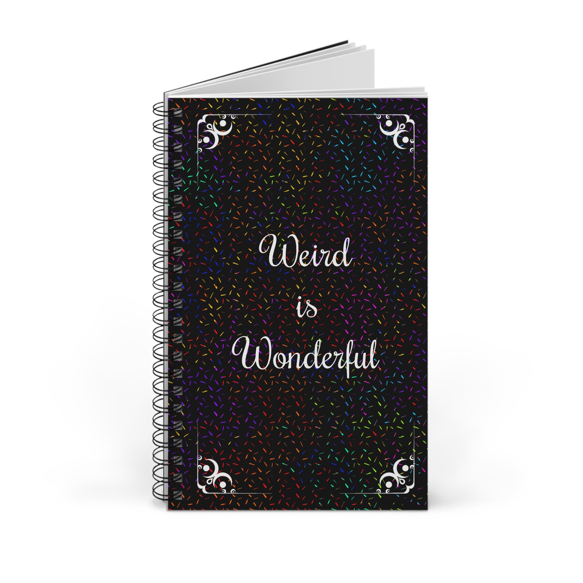 Weird is Wonderful Spiraljournal – Einzigartiges Geschenk für Kreative, Studierende & Außenseiter