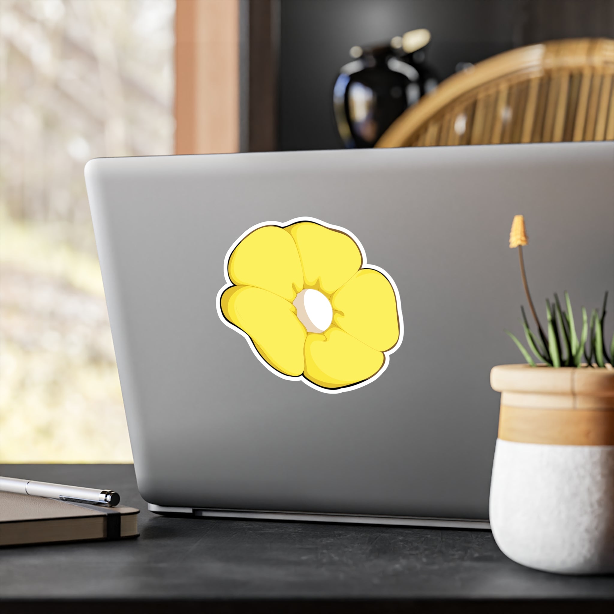 Pastel Farbener Kamillenblüte Sticker | Botanischer Vinyl‑Aufkleber (matt)