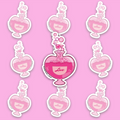 Pink bubbling love potion bottle fantasy sticker