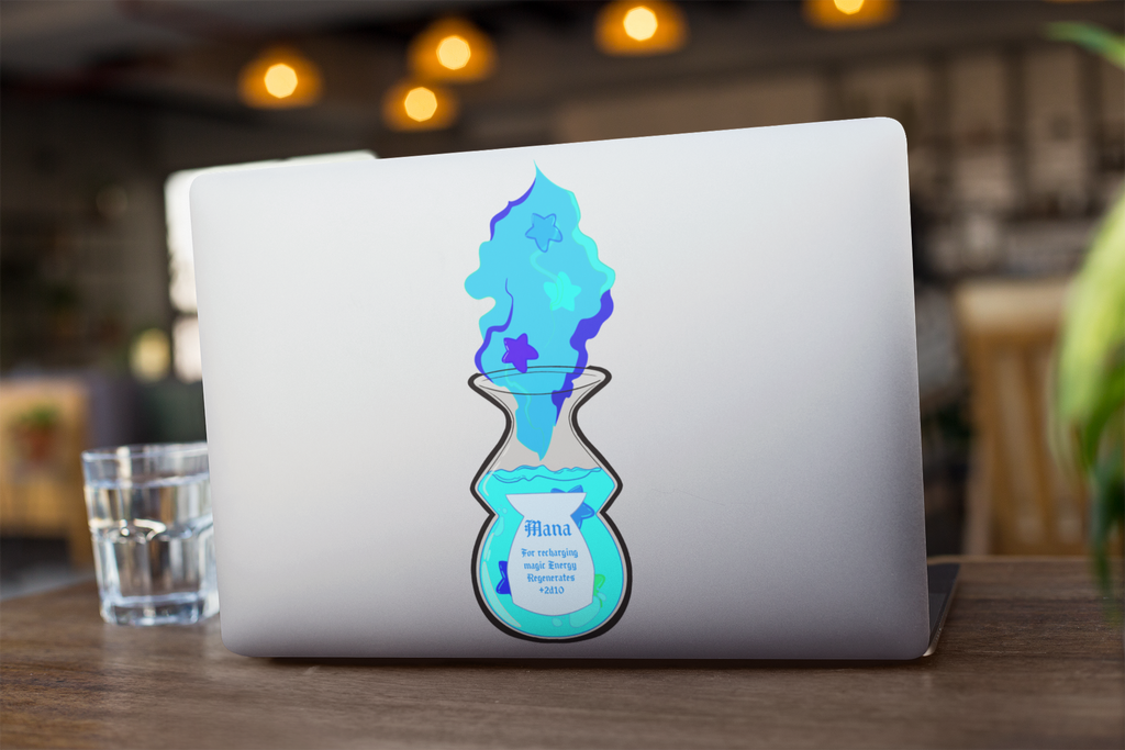 Mana Potion Sticker | Fantasy‑RPG Vinyl‑Aufkleber (matt)