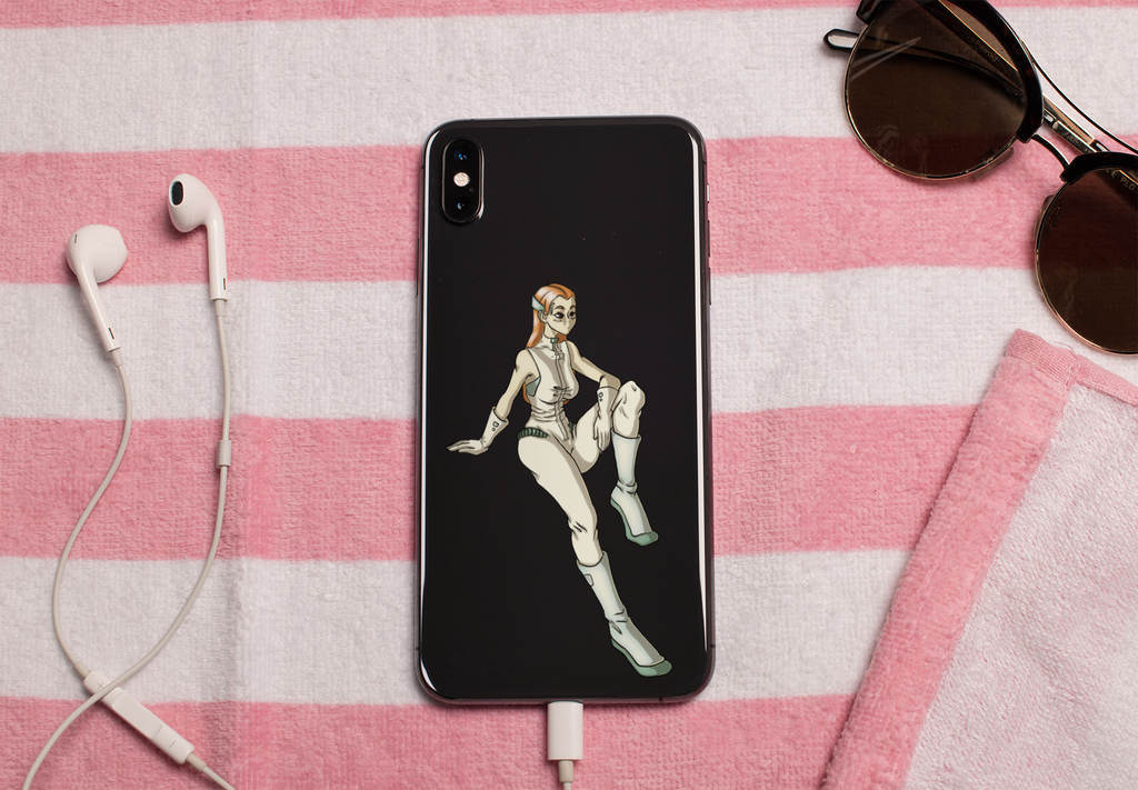 Futuristischer Relikt Sticker | Sci‑Fi Vinyl‑Aufkleber (matt)