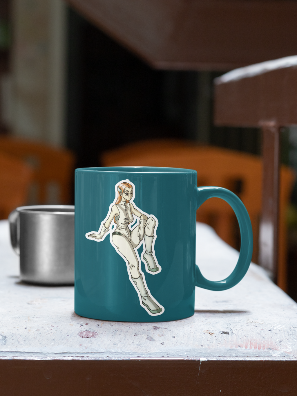 Futuristischer Relikt Sticker | Sci‑Fi Vinyl‑Aufkleber (matt)