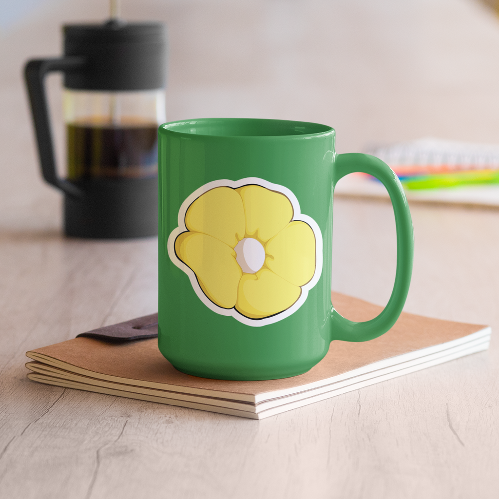 Pastel Farbener Kamillenblüte Sticker | Botanischer Vinyl‑Aufkleber (matt)